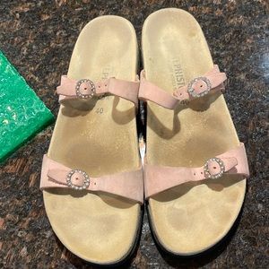 Mephisto Norie Rhinestone Sandals Size 10 / 40 Pink